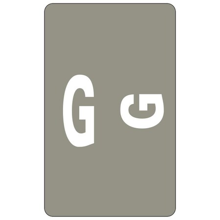 Smead Label, Accs, "G", Gray, 100Ct Pk SMD67177